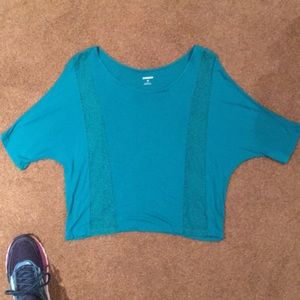 Express turquoise, patterned cutout sophisticated